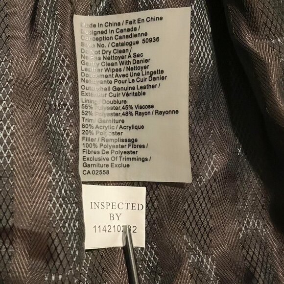 Danier Leather Womans Size Small Jacket Thinsulate - Picture 12 of 16